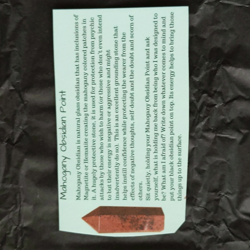 Mahogany Obsidian Point - Picture 7 of 8
